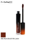 MAC MAC リップグロス 口紅 マック ラブ ミー リキッド リップカラー - # 486 マラケシュ レイター (ディープ バーント オレンジ) 3.1ml メイクアップ リップ 落ちにくい 母の日 プレゼント ギフト 2024 人気 ブランド コスメ