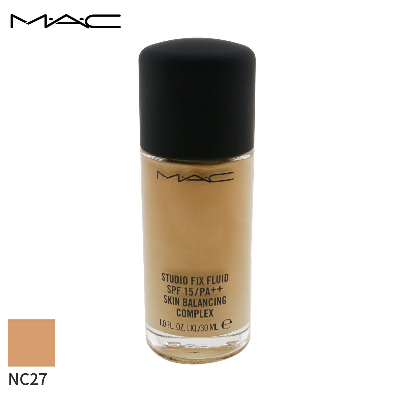 MAC リキッドファンデーション マック Studio Fix Fluid SPF15 - NC27 30ml メイクアップ フェイス カバー力 誕生日プレゼント ギフト 人気 ブランド コスメ