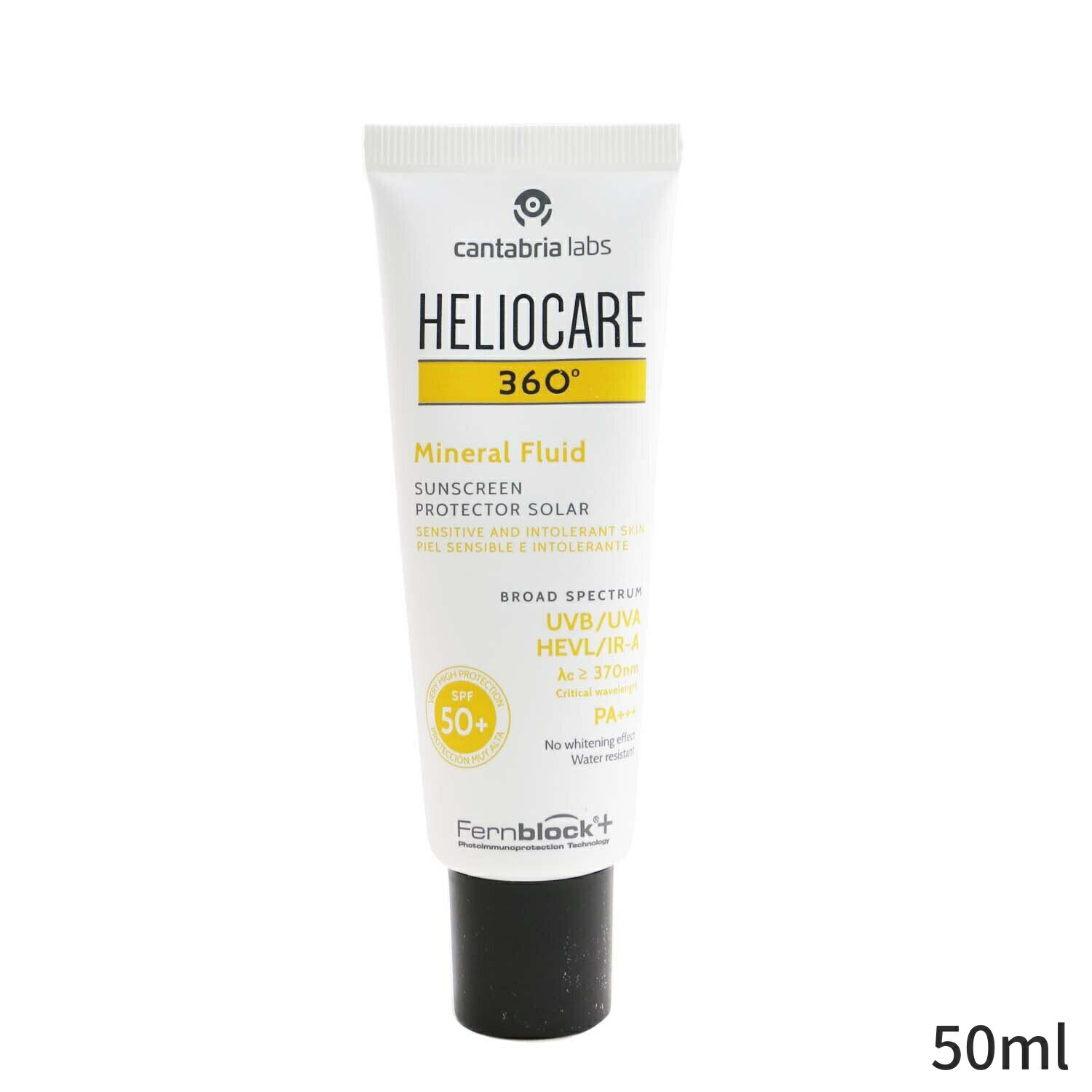 ヘリオケア 日焼け止め Heliocare by Cantabria Labs 360 Mineral Fluid SPF50 50ml レディース スキンケア 女性用 基礎化粧品 UVケア 母の日 プレゼント ギフト 2024 人気 ブランド コスメ