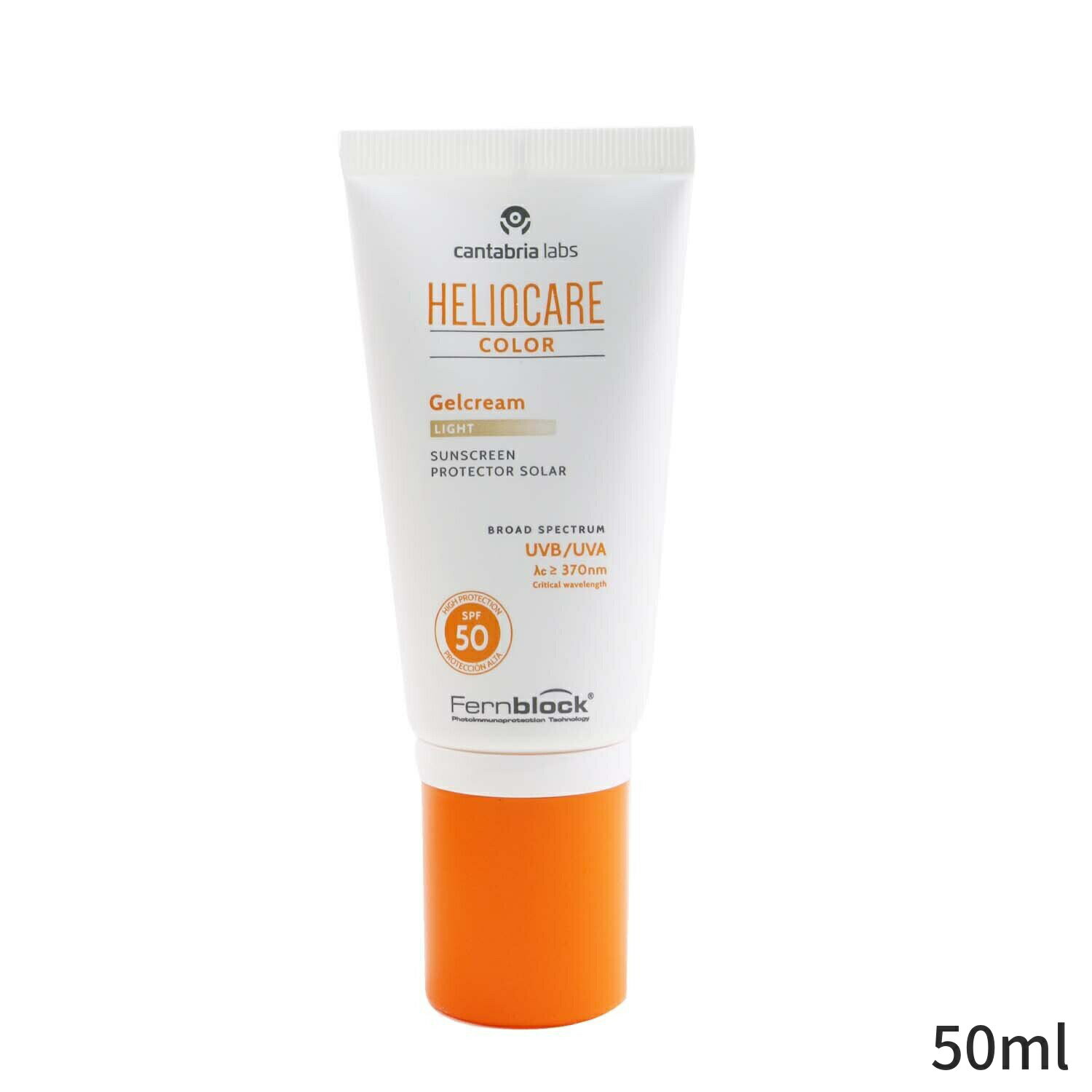 ヘリオケア 日焼け止め Heliocare by Cantabria Labs Color Gelcream SPF50 - # Light 50ml レディース スキンケア 女性用 基礎化粧品 UVケア 母の日 プレゼント ギフト 2024 人気 ブランド コスメ