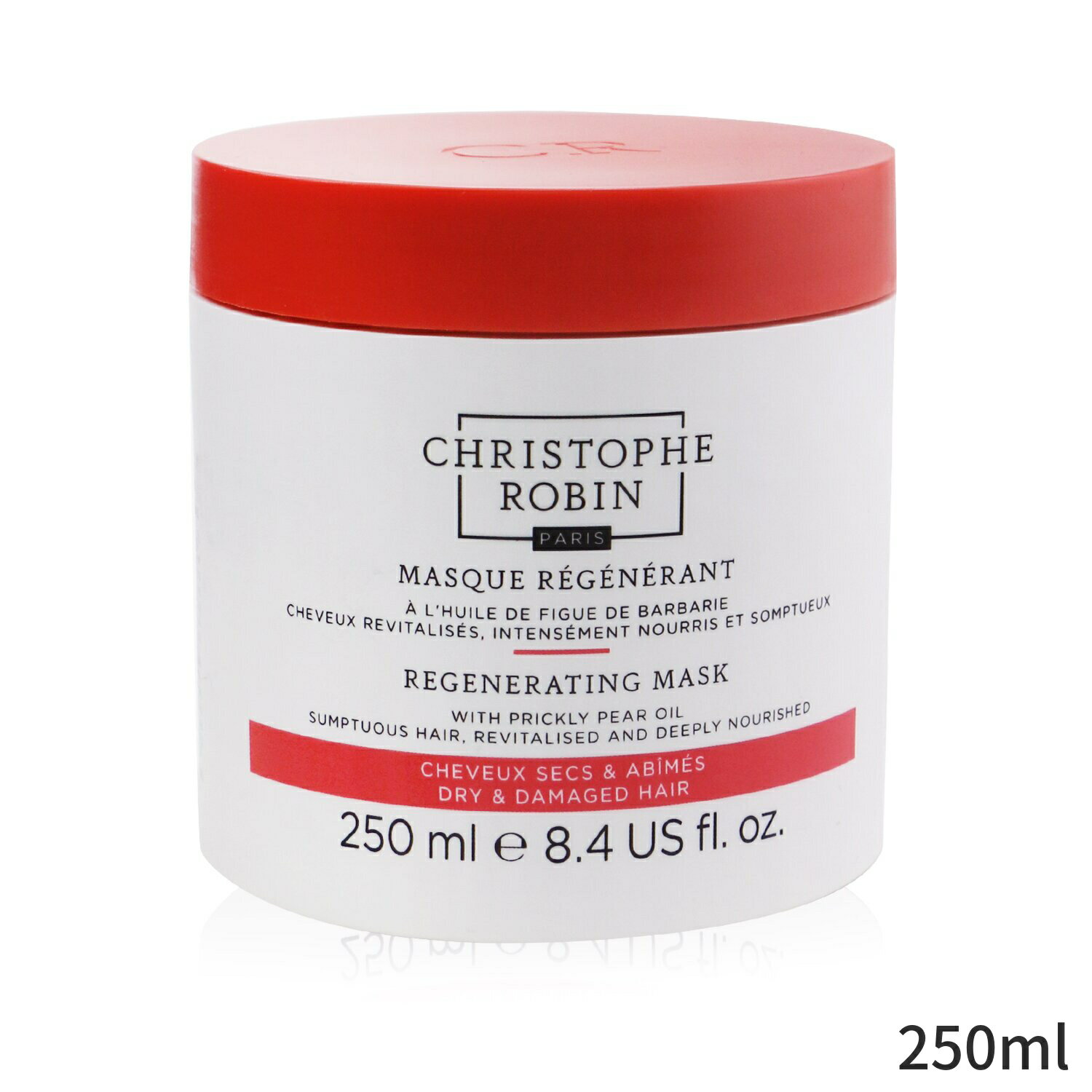 クリストフロバン ヘアマスク Christophe Robin ヘアパック Regenerating Mask with Rare Prickly Pear Oil - Dry Damaged Hair 250ml ヘアケア トリートメント 母の日 プレゼント ギフト 2024 人気 ブランド コスメ