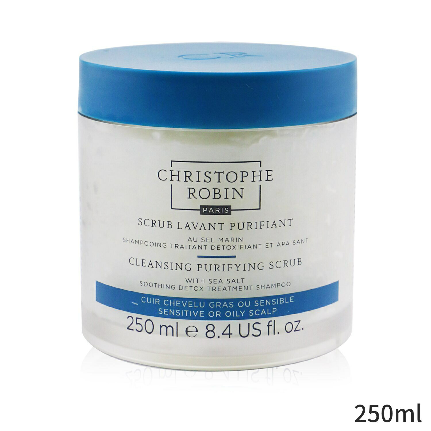 ヘアケア（5000円程度） クリストフロビン シャンプー Christophe Robin スカルプケア 薄毛 抜け毛 Cleansing Purifying Scrub with Sea Salt (Soothing Treatment Shampoo) - Sensitive or Oily Scalp 250ml ヘアケア 母の日 プレゼント ギフト 2024 人気