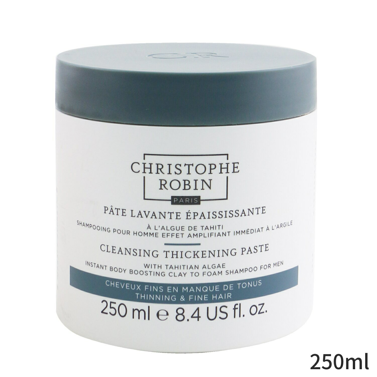 ꥹȥեӥ ס Christophe Robin Cleansing Thickening Paste with Tahitian Algae For Men (Instant Body Boosting Clay to Foam Shampoo) - Thinning &Fine Hair 250ml إ  ץ쥼 ե 2024 ͵ ֥ 
