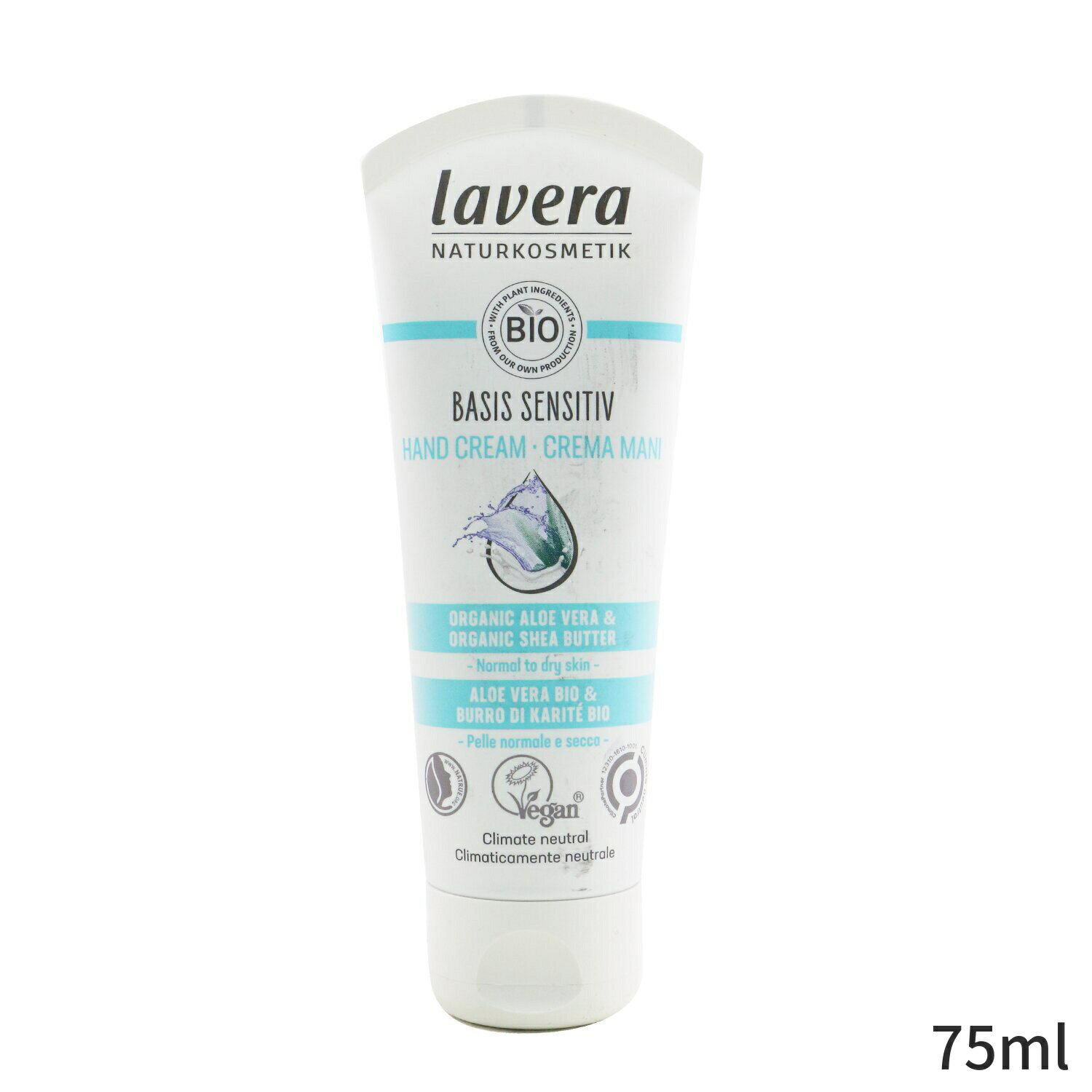 ラヴェーラ ハンドクリーム Lavera 手荒れ Basis Sensitiv Hand Cream With Organic Aloe Vera & Shea Butter - For Normal To Dry Skin 75ml レディース スキンケア 女性用 基礎化粧品 ボディ 誕生日プレゼント ギフト 人気 ブランド コスメ