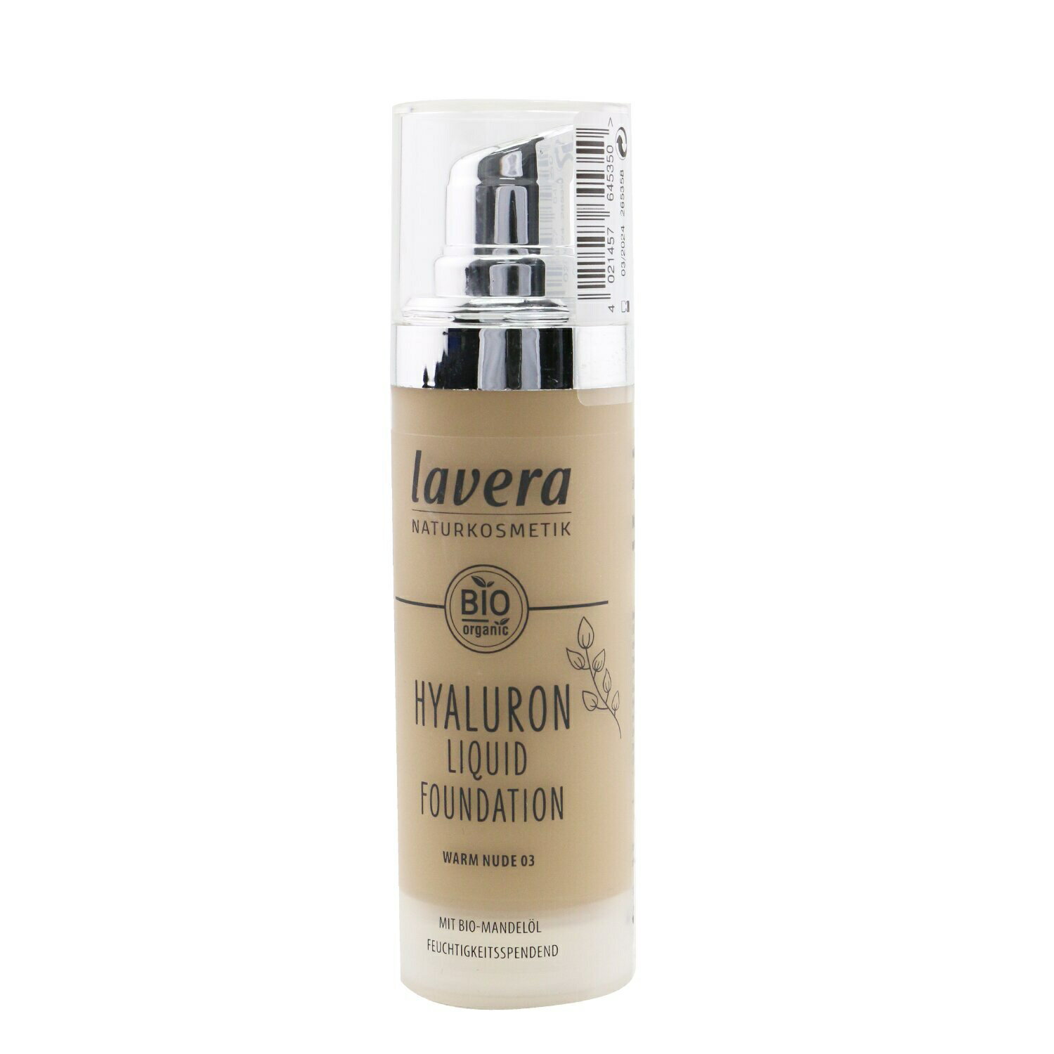 F[ Lbht@f[V Lavera Hyaluron Liquid Foundation - # 03 Warm Nude 30ml CNAbv tFCX Jo[ ̓ v[g Mtg 2024 lC uh RX