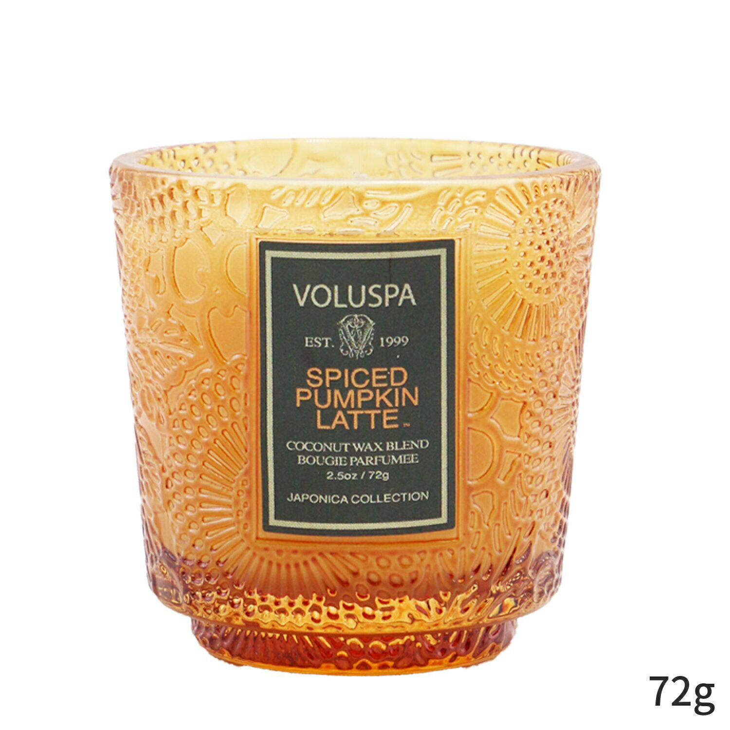 {Xp Lh Voluspa tOXLh   Petite Pedestal Candle - Spiced Pumpkin Latte 72g z[tOX ̓ v[g Mtg 2024 lC uh RX