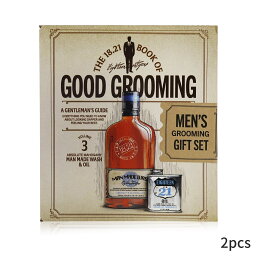 おしゃれなグルーミングセット 18.21マンメイド セット＆コフレ 18.21 Man Made ギフトセット Book of Good Grooming Gift Set Volume 3: Absolute Mahogany (Wash 532ml + Oil 60ml ) 2pcs メンズ スキンケア 男性用 基礎化粧品 スキンケアセット おしゃれ 父の日 プレゼント ギフト 2024