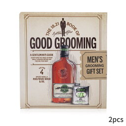 18.21マンメイド セット＆コフレ 18.21 Man Made ギフトセット Book of Good Grooming Gift Set Volume 4: Spiced Vanilla (Wash 532ml + Oil 60ml) 2pcs メンズ スキンケア 男性用 基礎化粧品 スキンケアセット おしゃれ 父の日 プレゼント ギフト 2024 人気