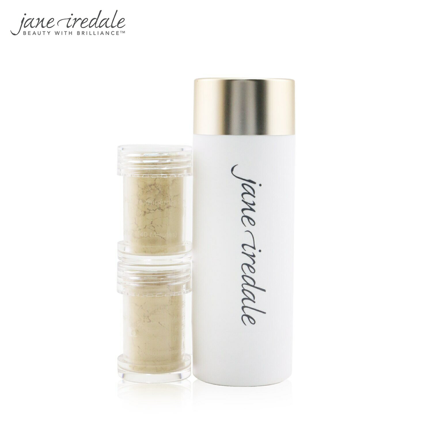 ジェーンアイルデール ファンデーション Jane Iredale アメイジング ベース ルース ミネラル パウダー SPF20 レフィル ブラシ (1xブラシ、2xレフィル) - ウォーム シルク 2x2.5g メイクアップ フェイス カバー力 母の日 プレゼント ギフト 2023 人気 ブランド コスメ