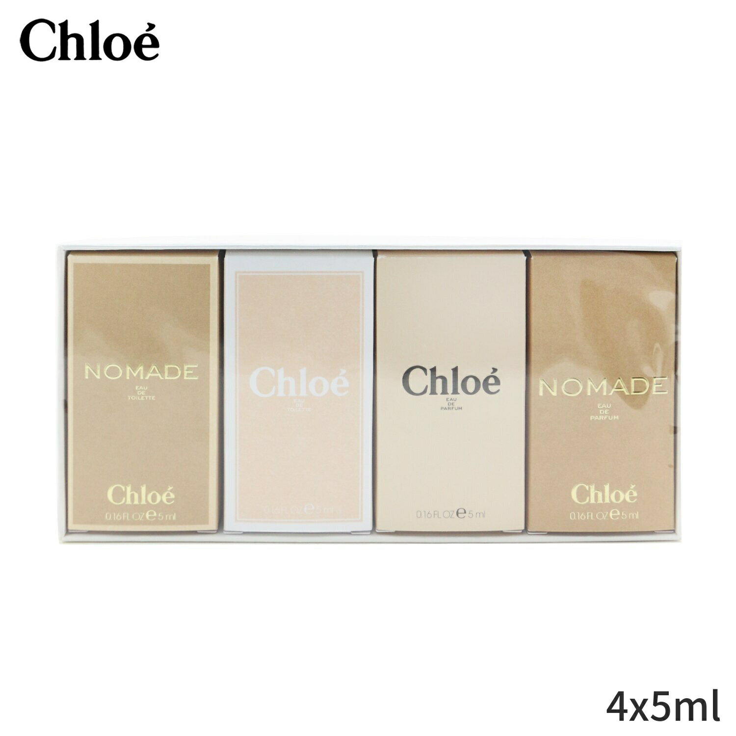 クロエ セット＆コフレ Chloe ギフトセット Miniature Coffret: EDP, EDT, Nomade EDT 4x5ml レディース 女性用 お試し フレグランスセット おしゃれ 母の日 プレゼント ギフト 2022 人気 ブランド コスメ 化粧品