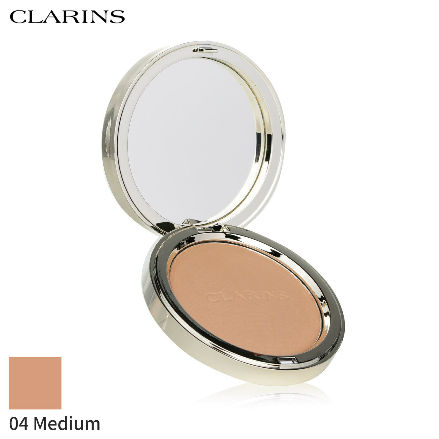 クラランス リキッドファンデーション Clarins エバー マット コンパクト パウダー - # 04 ミディアム ..