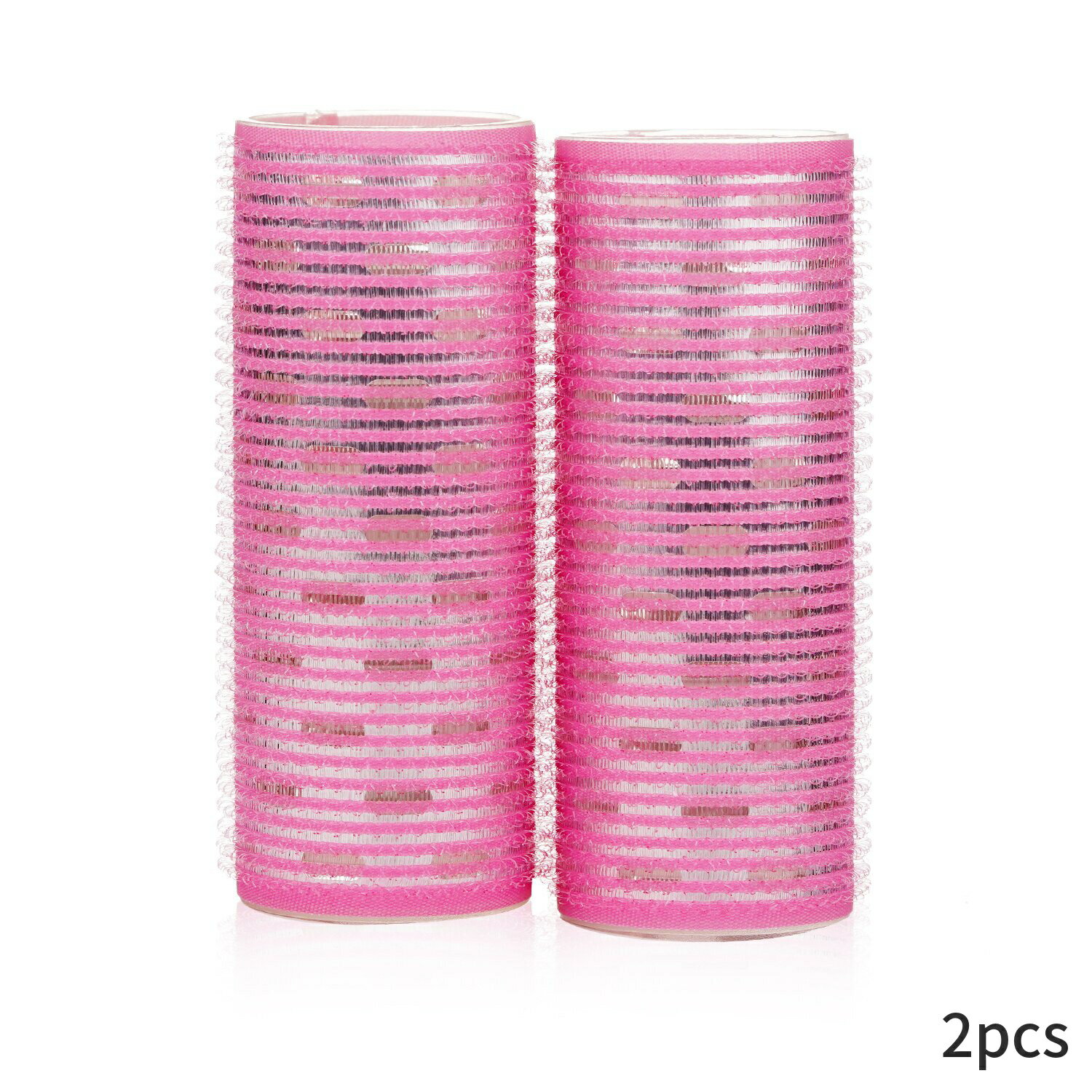 ラッキートレンディ ヘアアクセサリー Lucky Trendy Velcro Aluminium Roller, 40mm, Pink 2pcs ヘアケ..