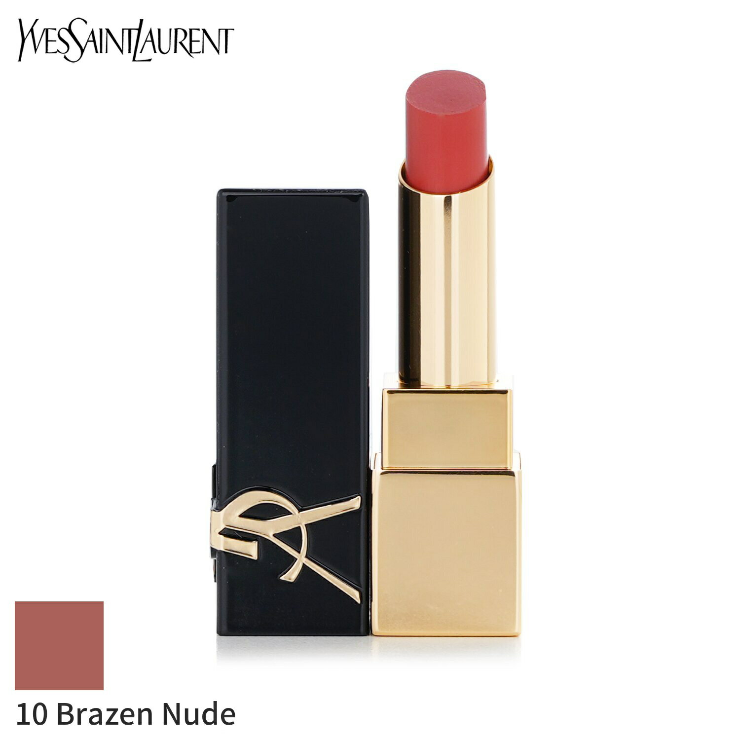 イヴサンローラン リップスティック Yves Saint Laurent 口紅 Rouge Pur Couture The Bold Lipstick - # 10 Brazen Nude 3g メイクアップ リップ 落ちにくい 誕生日プレゼント ギフト 人気 ブランド コスメ