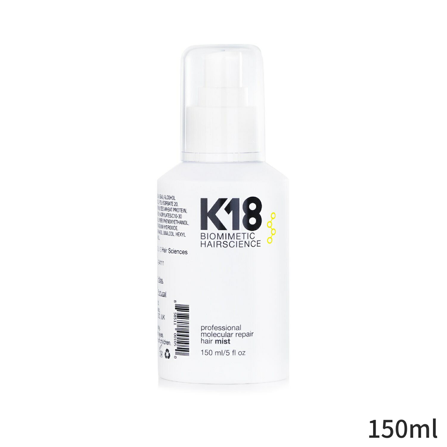 K18 トリートメント モイスチャー Professional Molecular Repair Hair Mist 150ml ヘアケア 母の日 プレゼント ギフト 2024 人気 ブランド コスメ