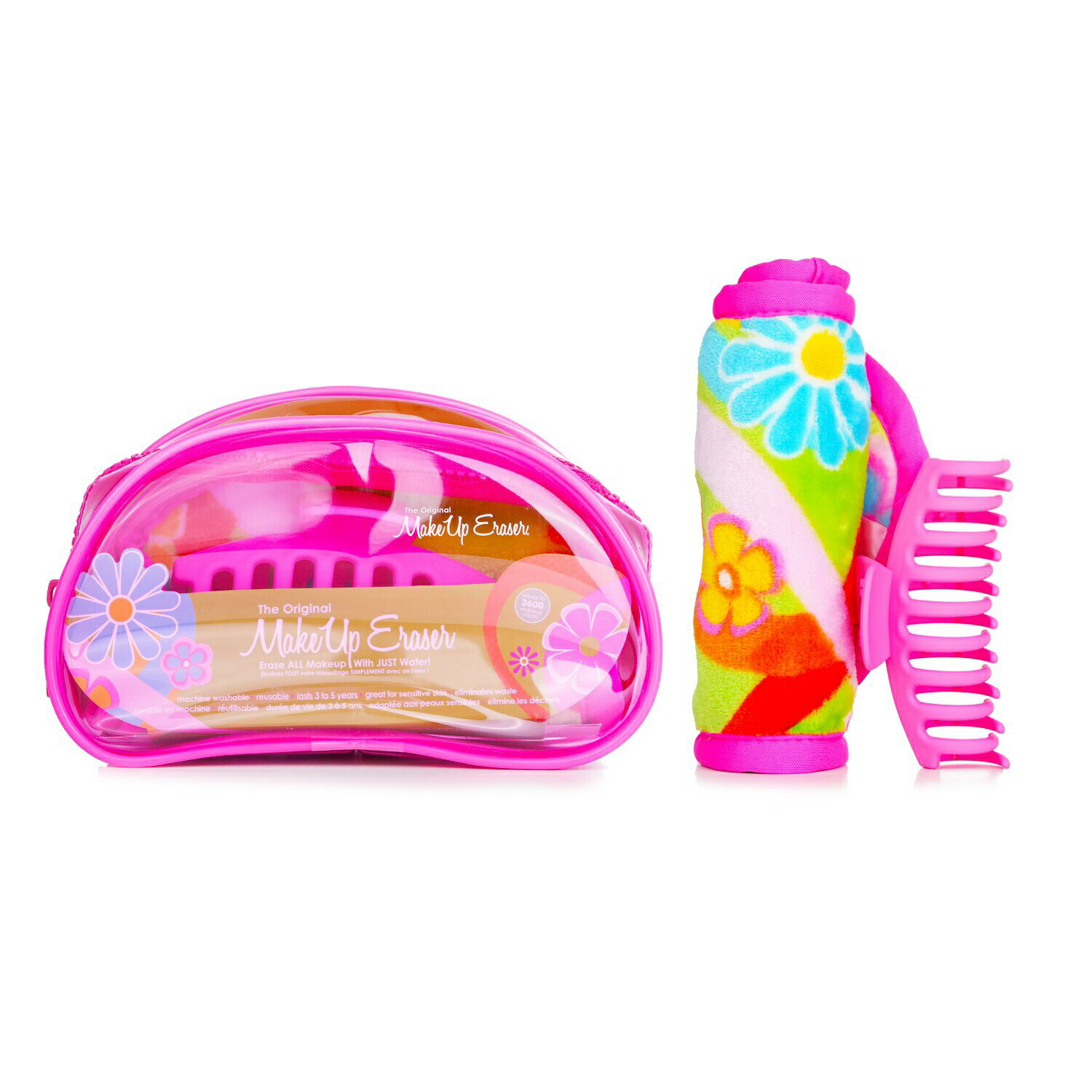 CNAbvCCT[ gxZbg MakeUp Eraser MtgZbg Flowerbomb Set (1x Cloth + 1x Hair Claw Clip Bag) 2pcs+1bag CNAbv CNAbvZbg  av[g Mtg lC uh RX