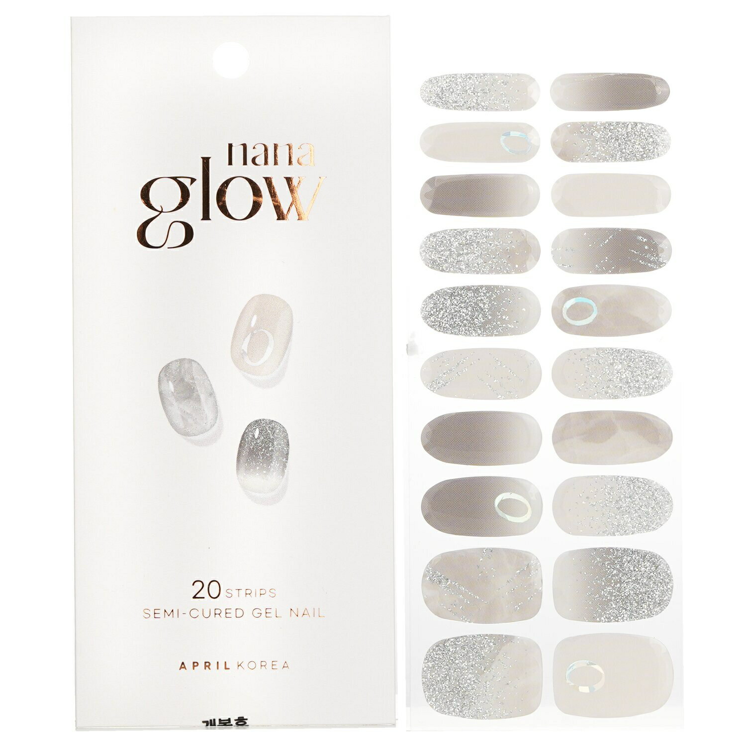 楽天BeautyLover楽天市場店AprilKorea アクセサリー April Korea Nanaglow Nail Sticker - # GN16 20pcs メイクアップ 母の日 プレゼント ギフト 2024 人気 ブランド コスメ