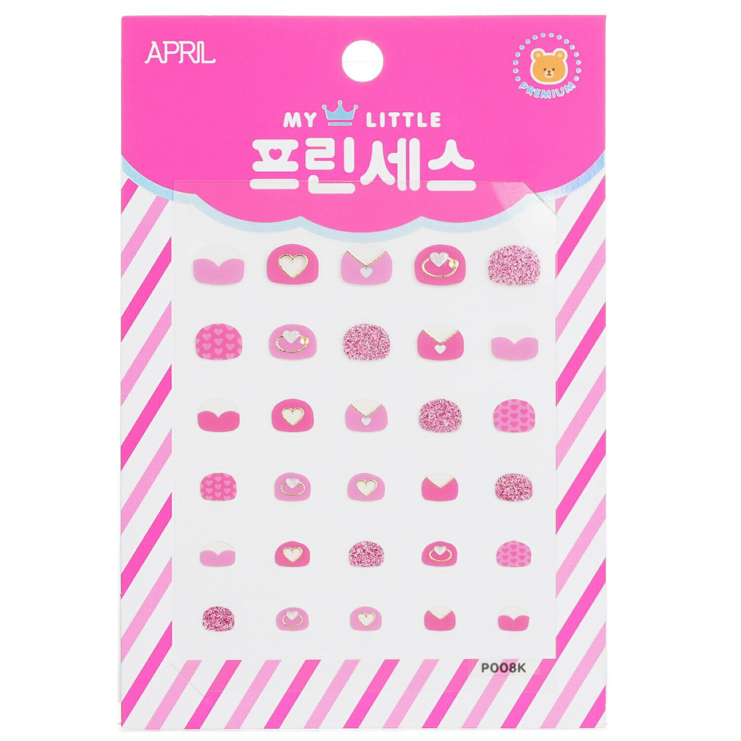 AprilKorea ᥤ April Korea Princess Kids Nail Sticker - # P008K 1pack ᥤå ꡼  ץ쥼 ե 2024 ͵ ֥ 