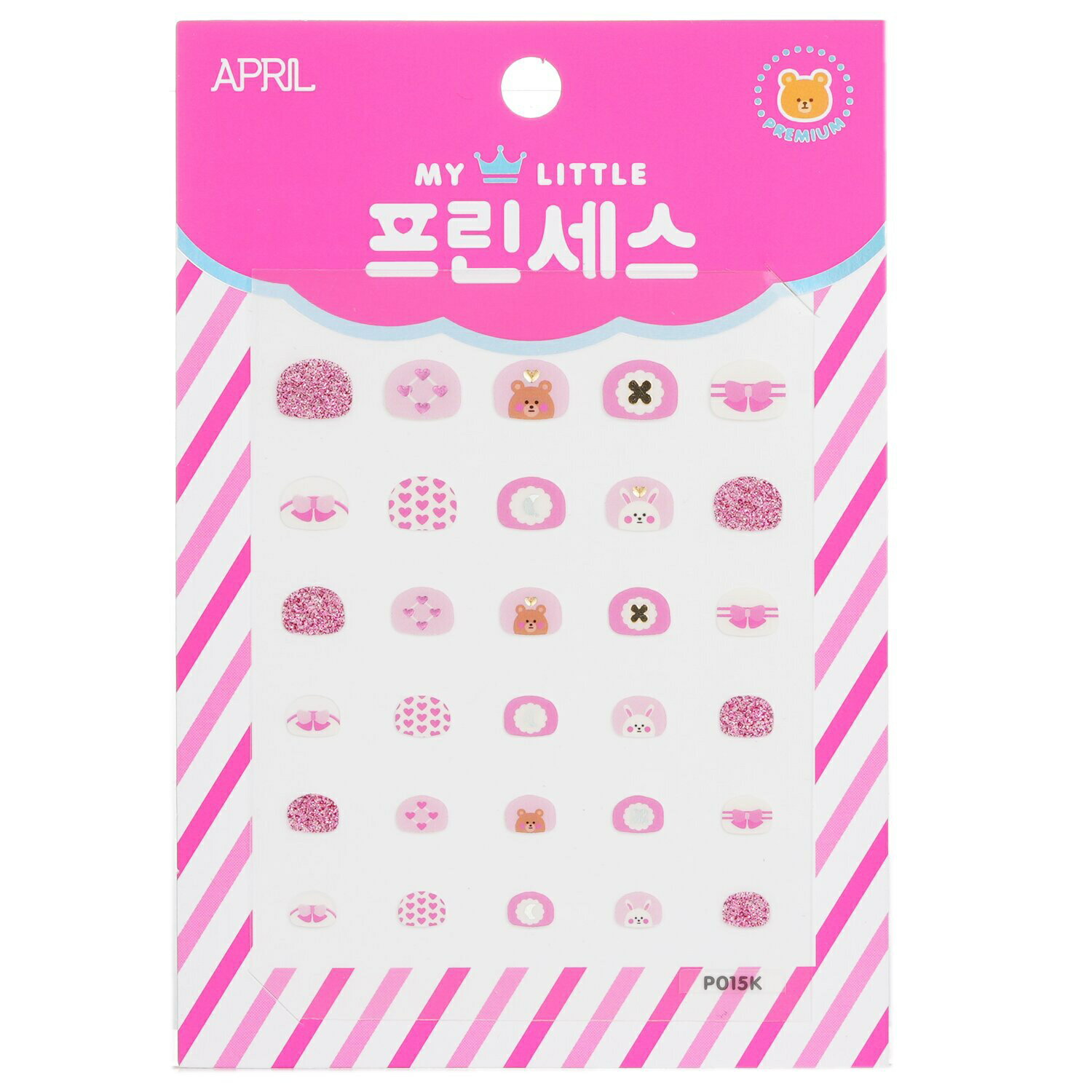 AprilKorea ᥤ April Korea Princess Kids Nail Sticker - # P015K 1pack ᥤå ꡼  ץ쥼 ե 2024 ͵ ֥ 