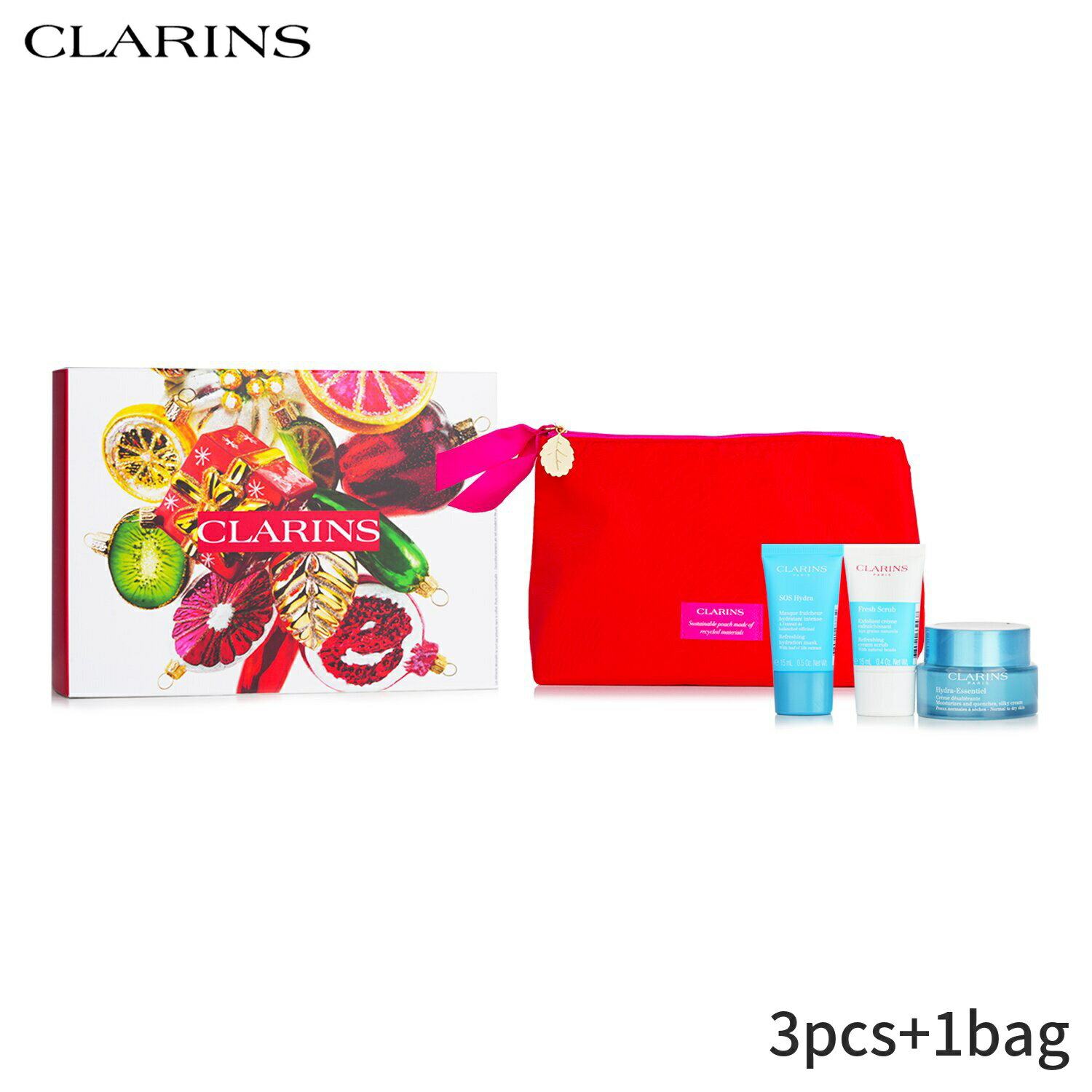 クラランス コフレ クラランス セット＆コフレ Clarins ギフトセット Hydra-Essentials Collection 3pcs+1bag レディース スキンケア 女性用 基礎化粧品 スキンケアセット おしゃれ 母の日 プレゼント ギフト 2024 人気 ブランド コスメ