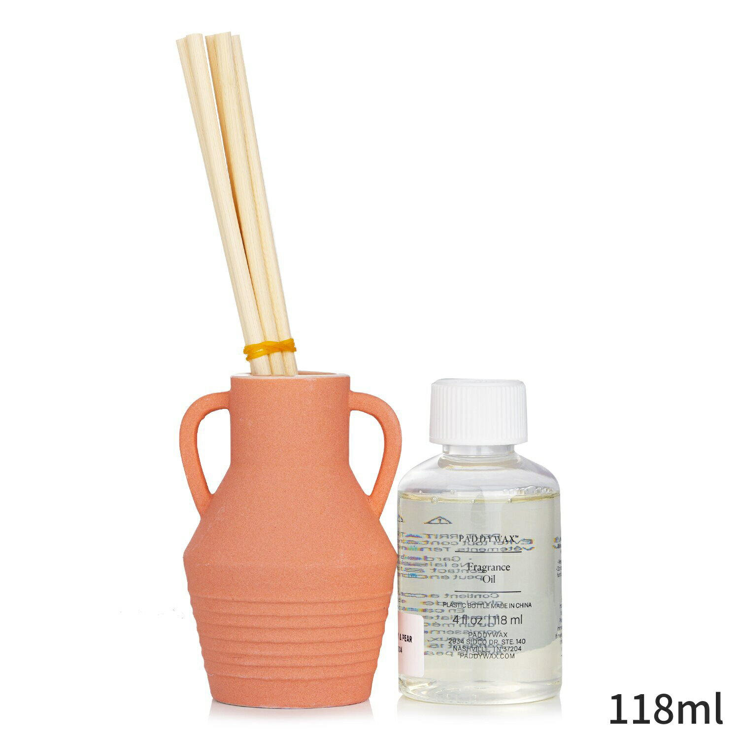 パディワックス ディフューザー Paddywax 可愛い おしゃれ Santorini Reed Diffuser - Raw Clay & Pear..