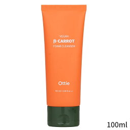 オッティー 洗顔フォーム Ottie 洗顔料 Vegan Beta-Carrot Foam Cleanser 100ml レディース スキンケア 女性用 基礎化粧品 フェイス 母の日 プレゼント ギフト 2024 人気 ブランド コスメ