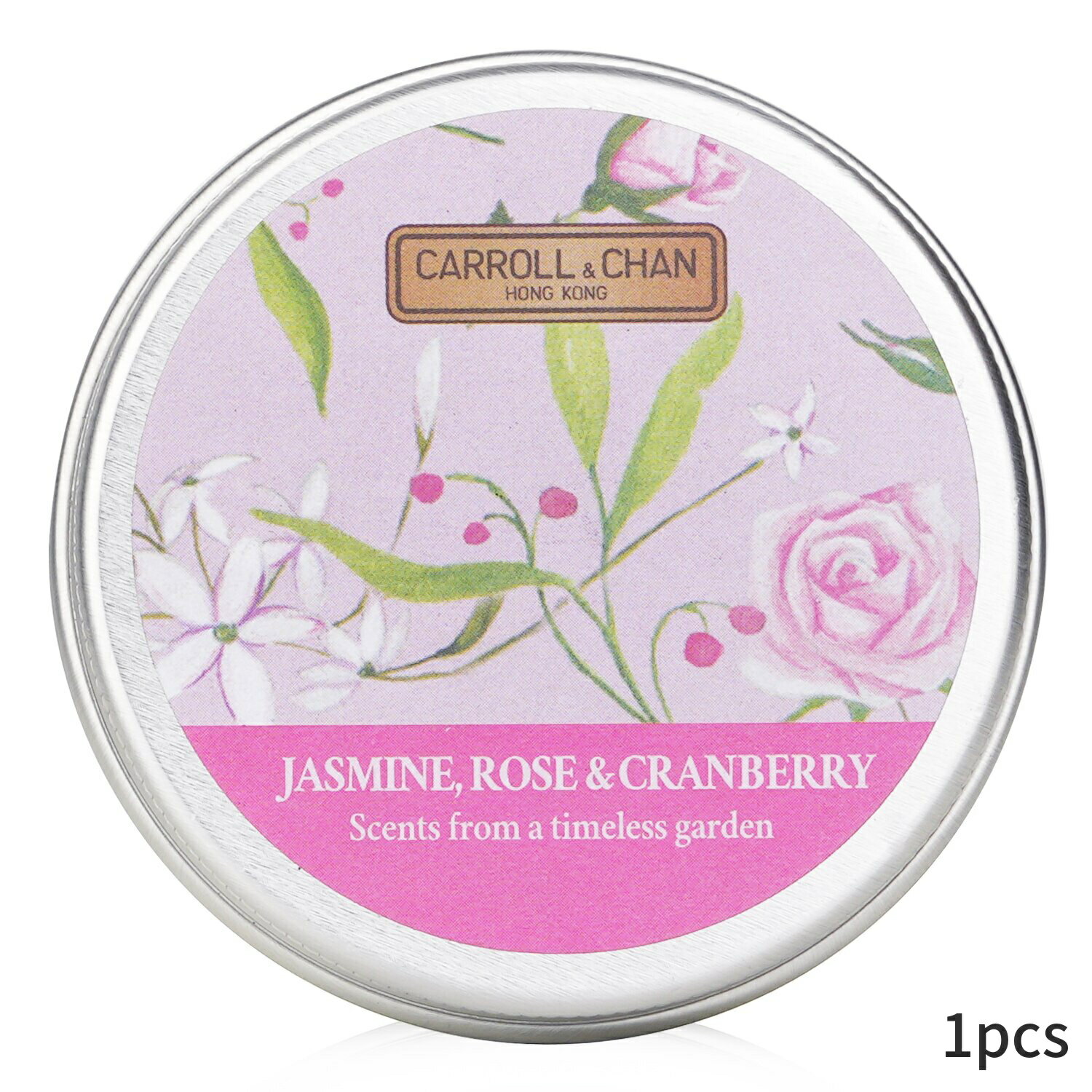 ɥ륭& ɥ Carroll & Chan ե쥰󥹥ɥ  İ 100% Beeswax Mini Tin Candle - # Jasmine, Rose Cranberry 1pcs ۡե쥰  ץ쥼 ե 2024