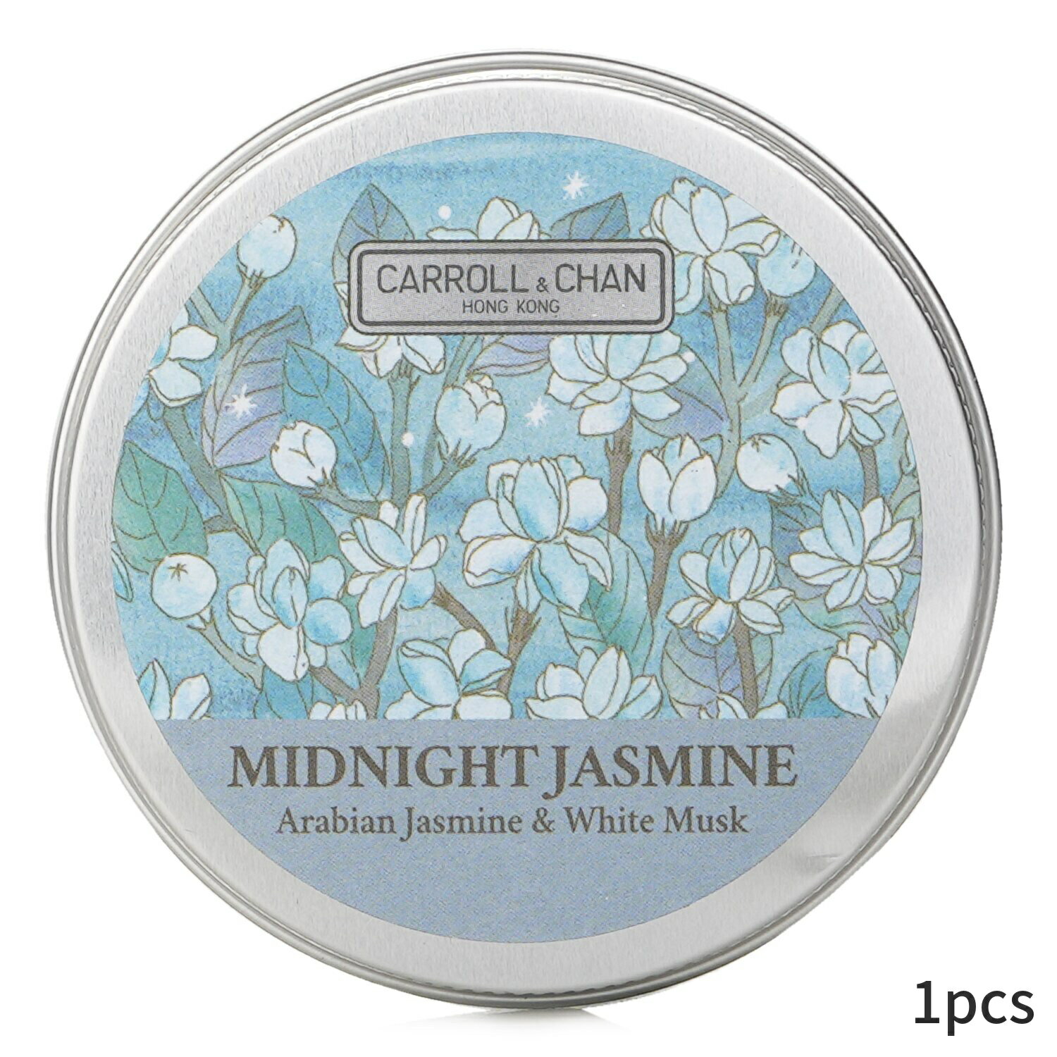 キャンドルキャロル チャン キャンドル Carroll Chan フレグランスキャンドル おしゃれ 可愛い 100 Beeswax Mini Tin Candle - Midnight Jasmine (Arabian White Musk) 1pcs ホームフレグランス 母の日