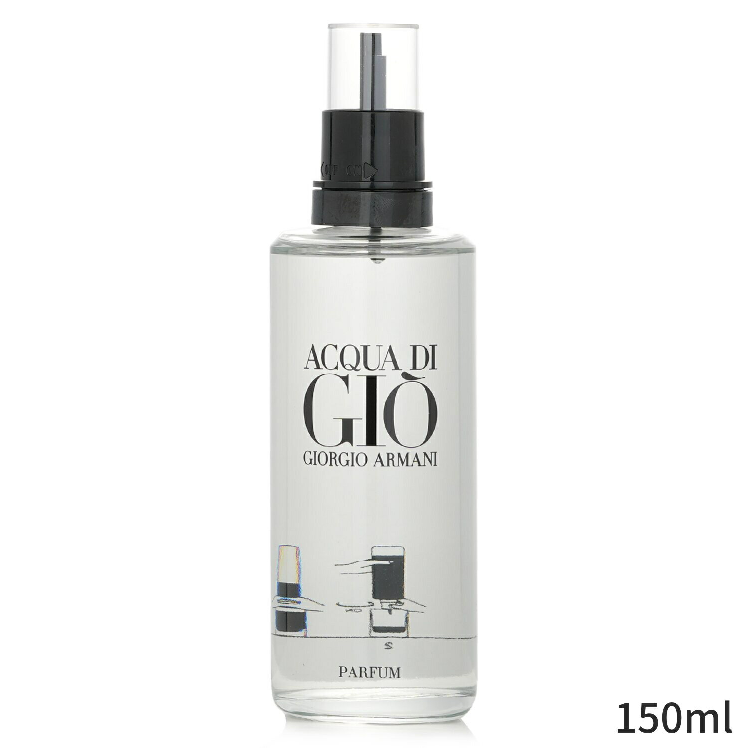 ジョルジオアルマーニ 香水 Giorgio Armani Acqua Di Gio Parfum Recharge Refill 150ml メンズ 男性用 フレグランス 父の日 プレゼント ギフト 2024 人気 ブランド コスメ