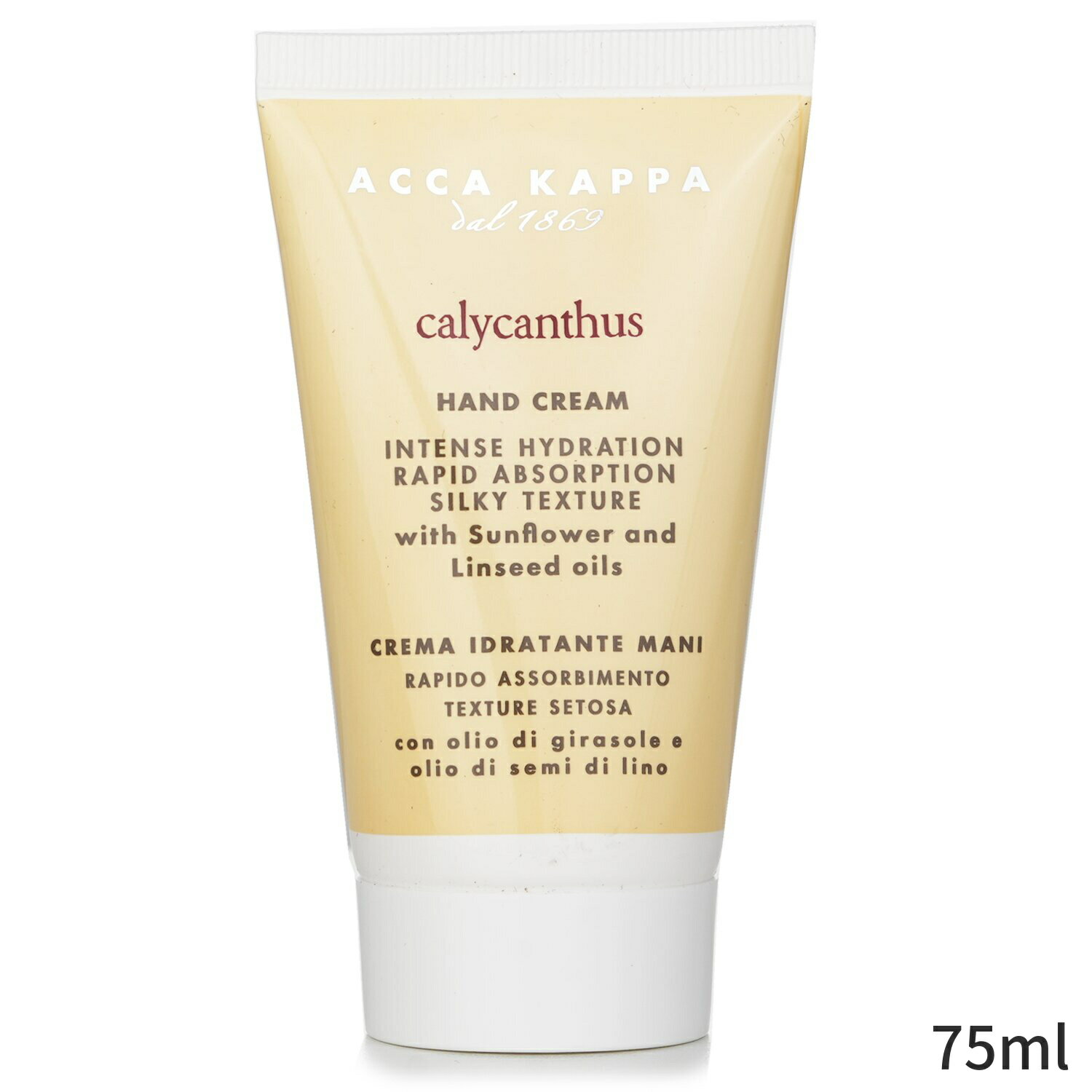 アッカカッパ ハンドクリーム Acca Kappa Calycanthus Hand Cream 75ml レディース 女性用 ボディケア 手荒れ 母の日 プレゼント ギフト 2024 人気 ブランド コスメ