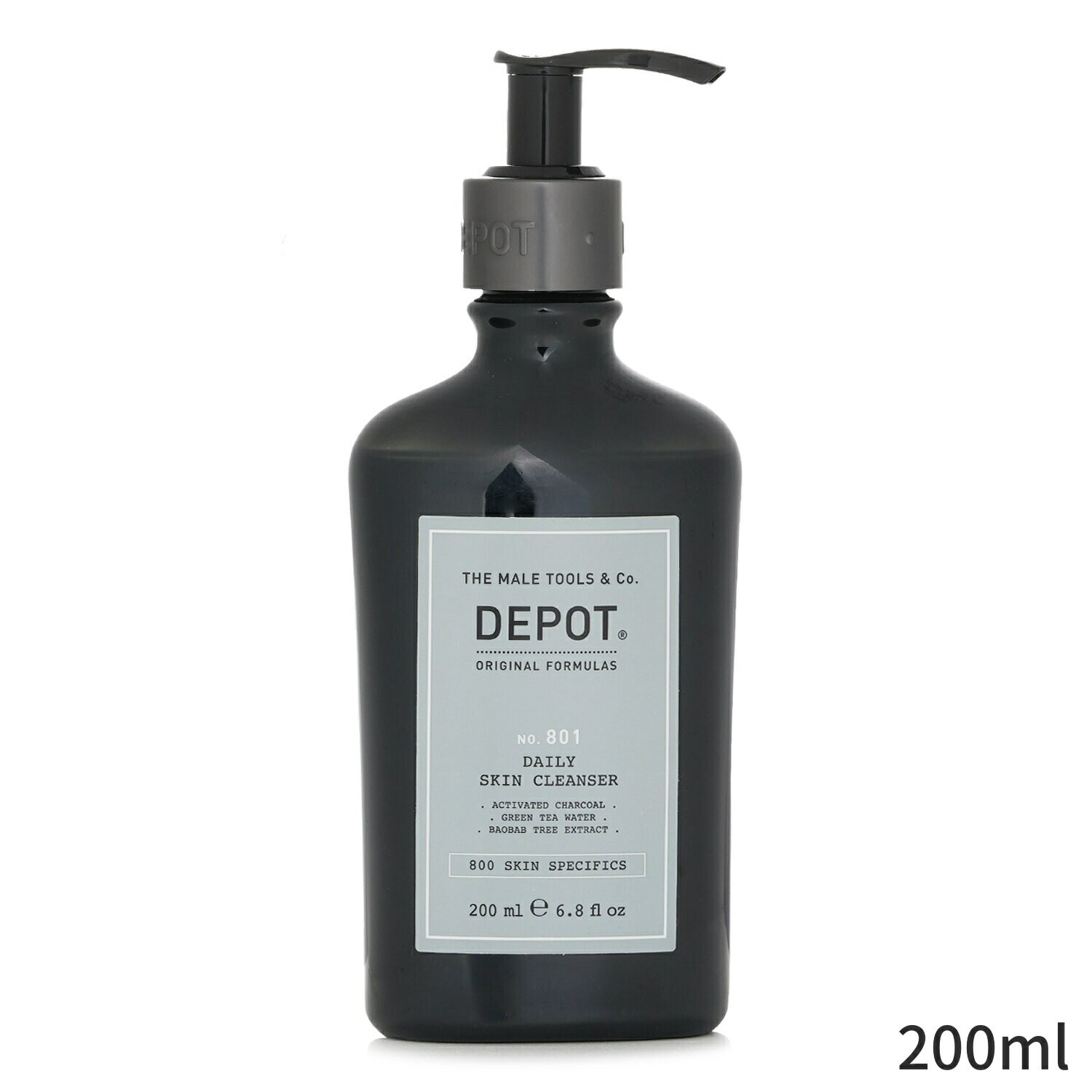 おしゃれなメンズスキンケアセット Depot クレンジング 洗顔料 No. 801 Daily Skin Cleanser 200ml メンズ スキンケア 男性用 基礎化粧品 フェイス 父の日 プレゼント ギフト 2024 人気 ブランド コスメ