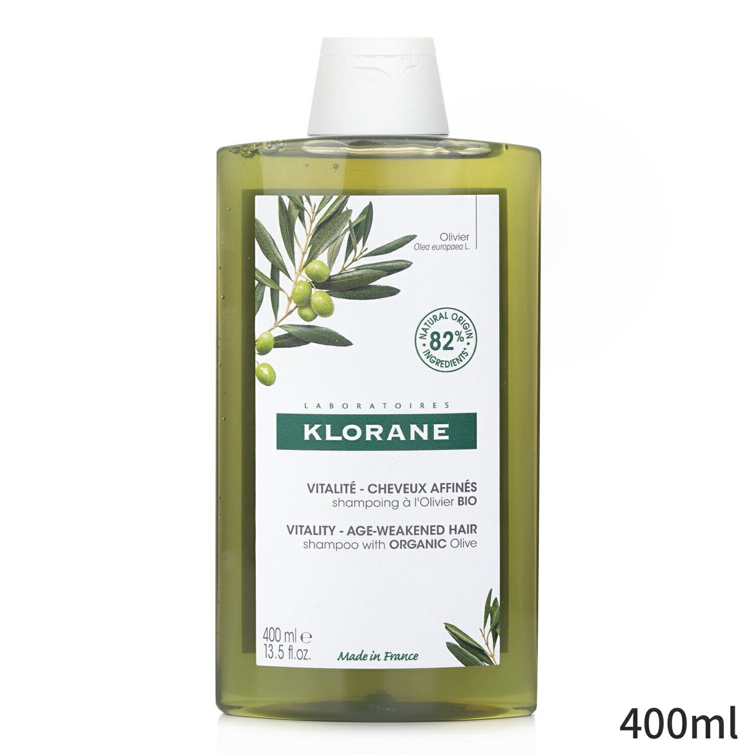 クロラーヌ シャンプー Klorane Shampoo With Organic Olive (Vitality Age Weakened Hair) 400ml ヘアケア 母の日 プレゼント ギフト 2024 人気 ブランド コスメ