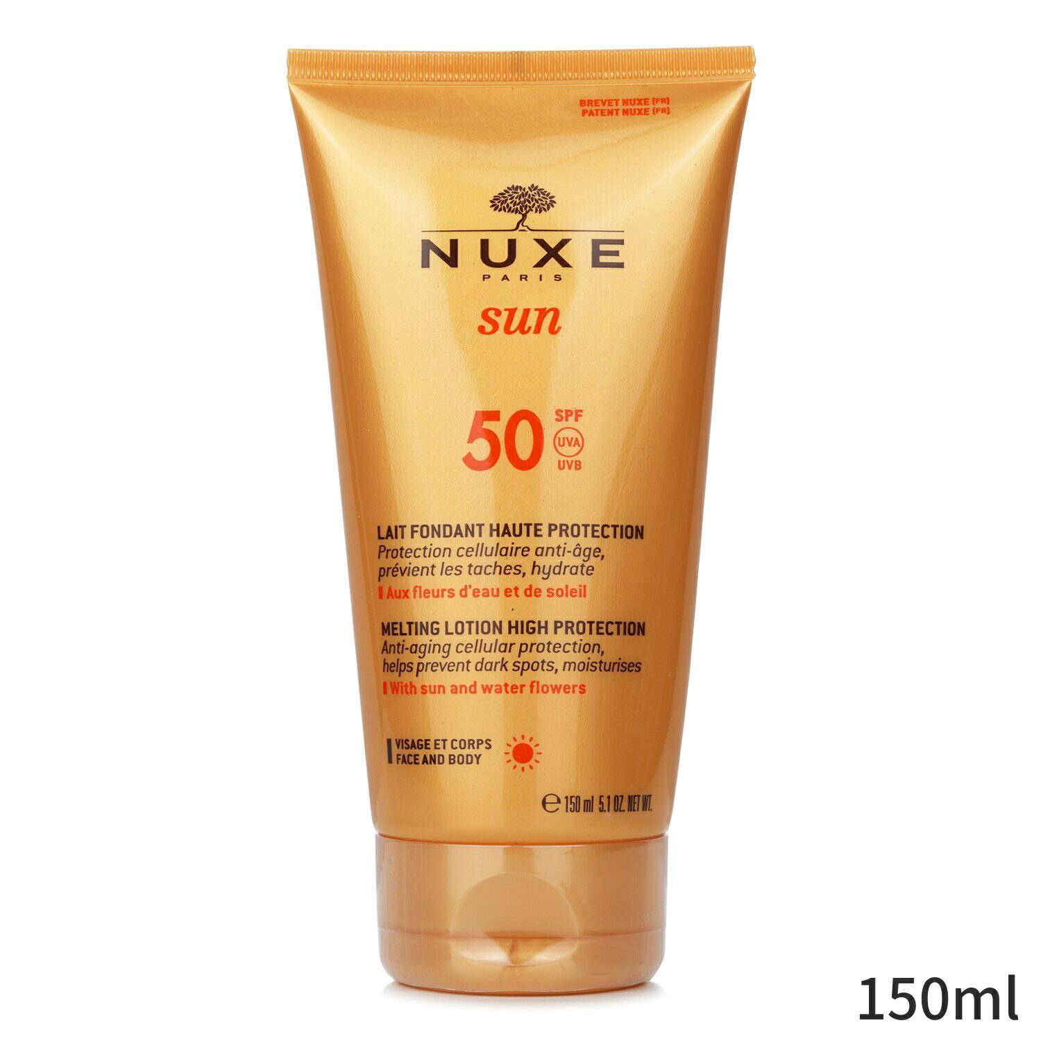 ニュクス ニュクス 日焼け止め Nuxe Sun Melting Lotion High Protection SPF50 (For Face & Body) 150ml レディース スキンケア 女性用 基礎化粧品 UVケア 母の日 プレゼント ギフト 2024 人気 ブランド コスメ