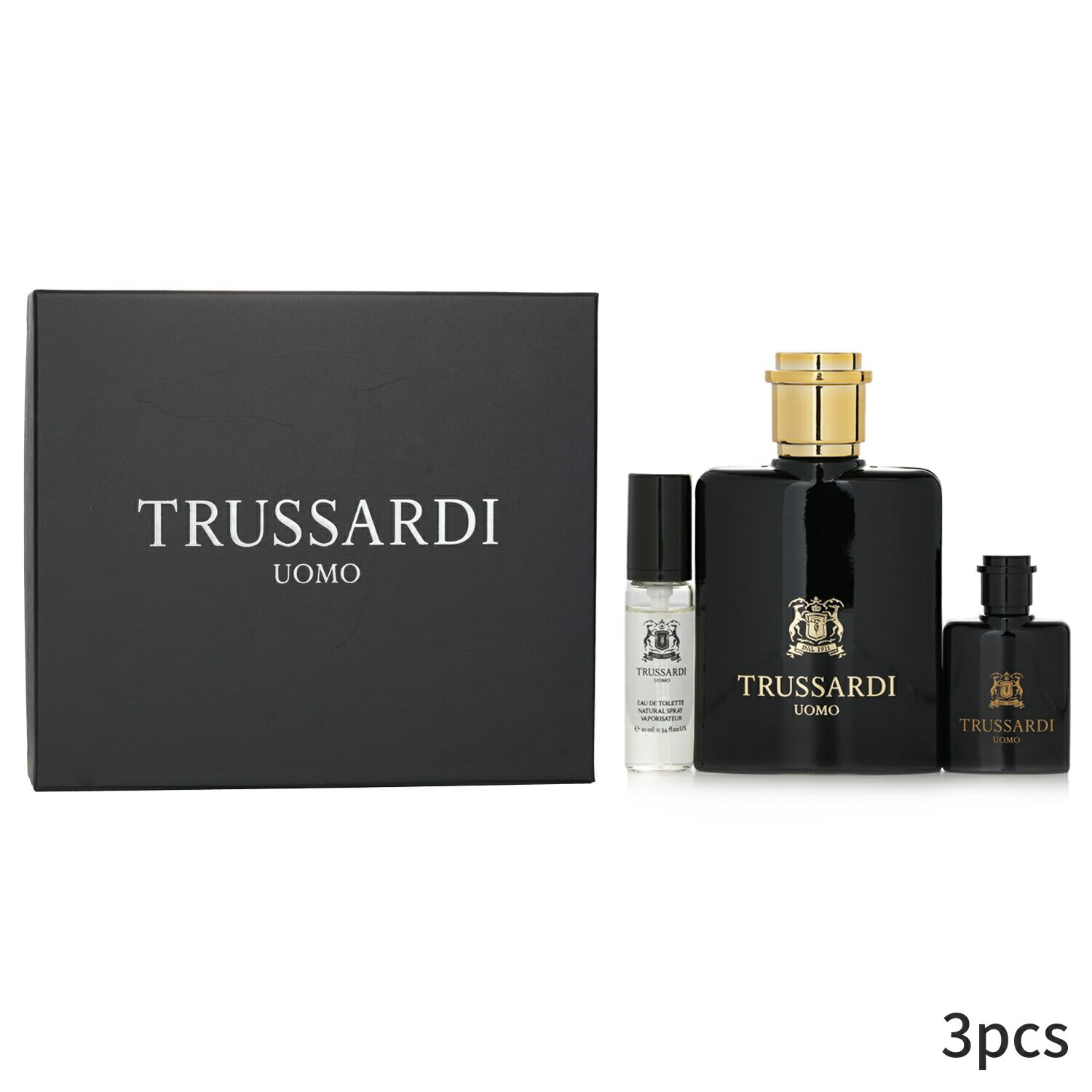 トラサルディ セット コフレ Trussardi ギフトセット Uomo Life Style Mini Coffret 3pcs メンズ 男性用 お試し フレグランスセット おしゃれ 父の日 プレゼント ギフト 2024 人気 ブランド コスメ