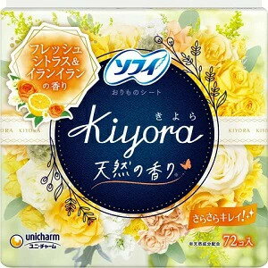 ユニ・チャーム ソフィKiyoraフレッシュシトラス・イランイランの香り 14cm 72コ入4903111364244　【un..