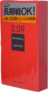 【メール便可能（4点まで）】サガミ　009ドット　コンドーム　10個入