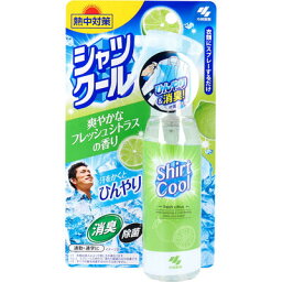 小林製薬 冷感スプレー 熱中対策 シャツクール 爽やかなフレッシュシトラスの香り 100mL　【小林製薬　除菌　消臭　ひんやりグッズ　冷感スプレー　冷却グッズ　暑さ対策　衣類用スプレー　熱中対策】