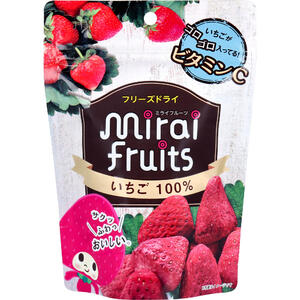 ミライフルーツ いちご 8g 【mirai fruits フリーズドライフルーツ　無添加　乾燥果実　食品　お菓子　おやつ】