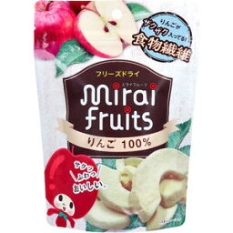 ミライフルーツ りんご 10g　【mirai fruits フリーズドライフルーツ　無添加　乾燥果実　食品　お菓子　おやつ】