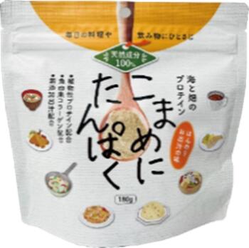 こまめにたんぱく 180g 【漢方みず堂 海と畑のプロティン 植物性プロテイン タンパク質 和風だし風味】