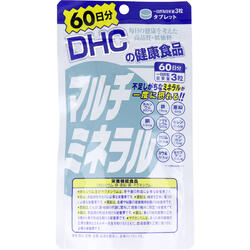 商品説明・仕様 互いに補い合ってはたらく10種類のミネラルをバランスよく配合したベーシックサプリメントです。 ●カルシウム、マグネシウム、鉄、亜鉛、銅の5種類は、国が定める「栄養機能食品」の規格基準をクリア。さらにセレン、クロム、マンガン、ヨウ素、モリブデンの5種類をプラスしました。 ●乳製品や魚介類、海藻類をあまり食べない方や、外食が多い方はもちろん、忙しくて不規則な生活になりがちな方、将来の健康が気になる方におすすめです。 ●カルシウム及びマグネシウムは、骨や歯の形成に必要な栄養素です。 ●鉄は、赤血球を作るのに必要な栄養素です。 ●亜鉛は、味覚を正常に保つのに必要な栄養素です。 ●亜鉛は、皮膚や粘膜の健康維持を助ける栄養素です。 ●亜鉛は、たんぱく質・核酸の代謝に関与して、健康の維持に役立つ栄養素です。 ※亜鉛の摂り過ぎは、銅の吸収を阻害するおそれがありますので、過剰摂取にならないよう注意してください。 ●銅は、赤血球の形成を助ける栄養素です。 ●銅は、多くの体内酵素の正常な働きと骨の形成を助ける栄養素です。 ●マグネシウムは、多くの体内酵素の正常な働きとエネルギー産生を助けるとともに、血液循環を正常に保つのに必要な栄養素です。 【栄養成分(3粒1350mgあたり)】 熱量：1.8kcaL たんぱく質：0.04g 脂質：0.03g 炭水化物：0.33g 食塩相当量：0.04g カルシウム：250mg(37) 鉄：7.5mg(110) 亜鉛：6.0mg(68) 銅：0.6mg(67) マグネシウム：125mg(39) セレン：30.2μg クロム：28.3μg マンガン：1.5mg ヨウ素：50.8μg モリブデン：10.5μg ※()内の値は、栄養素等表示基準値(18歳以上、基準熱量2200kcaL)に占める割合(%)です。 【保存方法】・直射日光、高温多湿な場所を避けて保管してください。 【召し上り量】1日3粒を目安にお召し上がりください。 【召し上り方】 ・一日の目安量を守って、水またはぬるま湯で噛まずにそのままお召し上がりください。 ・お身体に異常を感じた場合は、摂取を中止してください。 ・原材料をご確認の上、食物アレルギーのある方はお召し上がりにならないでください。 ・薬を服用中あるいは通院中の方、妊娠中の方は、お医者様にご相談の上お召し上がりください。 【注意】 ・お子様の手の届かない所で保管してください。 ・開封後はしっかり開封口を閉め、なるべく早くお召しあがりください。 ・本品は、多量摂取により疾病が治癒したり、より健康が増進するものではありません。 ・亜鉛の摂りすぎは、銅の吸収を阻害するおそれがありますので、過剰摂取にならないよう注意してください。 ・多量に摂取すると軟便(下痢)になることがあります。 ・本品は、特定保健用食品と異なり、消費者庁長官による個別審査を受けたものではありません。 内容量：内容量：81.0g(1粒重量450mg×180粒) 区分：健康食品 製造国：日本 発売元：DHC 広告文責（有）テクノウエア TEL 06-4307-6393 ※パッケージデザイン・仕様は予告なく変更することがあります。