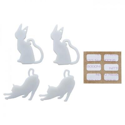 【メール便可能（8個まで）】ねこあそび 4個セット 【蓄光アクセサリー】