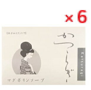 【6個セット】マグポリンソープ 【かつらぎ　洗顔石鹸　化粧せっけん　石ケン　セッケン　石けん　美容..