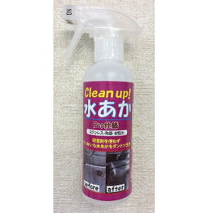 水アカとり用洗浄剤　Clean up! 水あか250mLスプレーボトル　 【ダントッツ 水垢取り　水あか取り　黄..