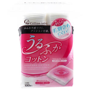 うるふかコットン ふっくらクッション性 100枚入 【美容 スキンケア コスメ 化粧用コットン 化粧雑貨】
