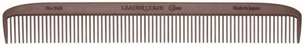 【メール便可能】リーダー カーボンコーム クリエイト No.968 チョコレート 【くし 櫛 ヘアケア 頭髪 美容室 美容院 美容師 プロ愛用 ヘアサロン 美容師 理容師 散髪 整髪 ヘアケア】