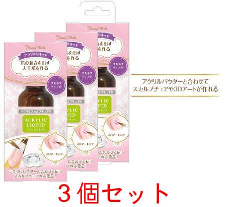 【3個セット】LTアクリルリキッド ACL900 【ビューティーワールド スカルプチュア 3Dアート 美容 ネイルケアLOTZ】