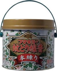 フマキラー蚊とり線香　本練り　30巻缶入（線香皿付） 【蚊取り線香 殺虫 防虫 除虫 虫除け 害虫対策 ..