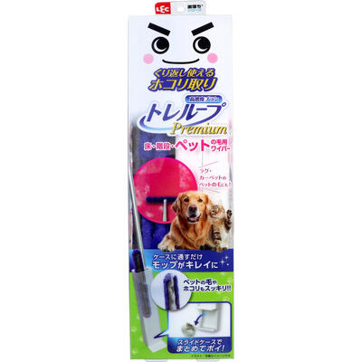 乐天商城 - 激落ちくん 高密度ブラシ トレループ プレミアム 床・階段・ペットの毛用ワイパー 1セット 【ホコリ取り　モップ　掃除用品　お掃除グッズ】
