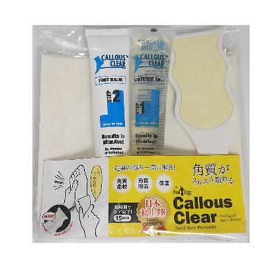 【メール便可能（2点まで）】カルースクリア コンプリート パック 【Ped Egg Callous Clear ペッドエッグ カルース クリア コンプリート パック 角質対策 脚 足裏 かかと処理 汚れ フットケア つるつるかかと 角質がスルスル取れる 角質除去 保湿on】