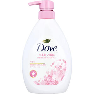 ダヴ ボディウォッシュ サクラ ポンプ 470g　【Dove　ユニリーバ　桜　ボディソープ　ボディケア　身体　洗身　洗浄　うるおいミルク　ソメイヨシノ葉エキス　セラミド　保湿　本体】